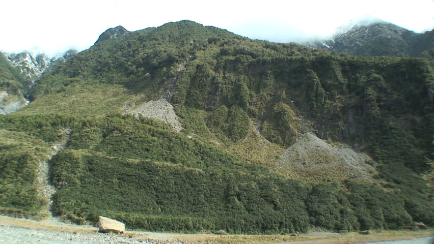 Panning towards the Massive Fox Glacier