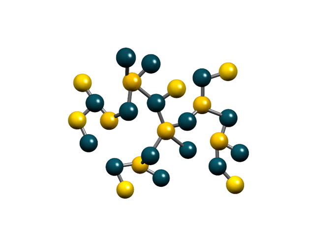 biology atoms in a seamless animation loop