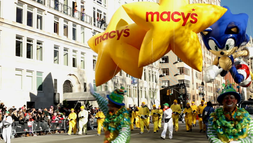 NEW YORK CITY, NY - NOVEMBER 24: Sonic Float at beginning of Macy's Thanksgiving Parade November 24, 2011 in New York City, New York. 