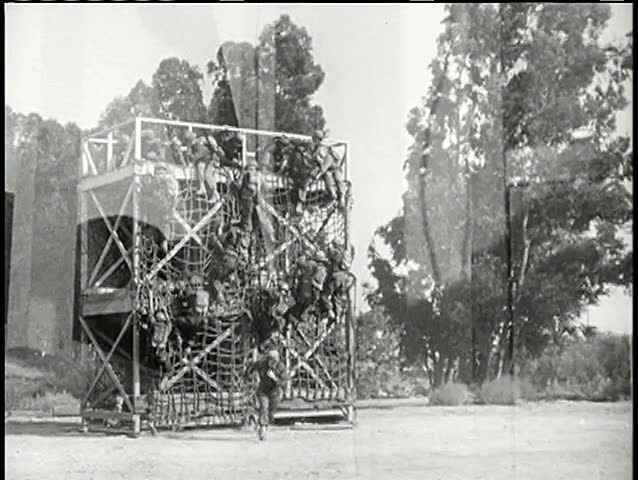 Soldiers training in boot camp