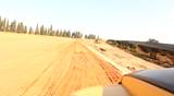 Heavy mining soil loader road vehicles truck digging Asphalt 
