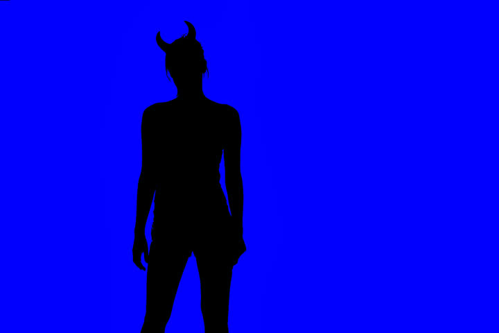 Dancer with horn (good for bluebox)