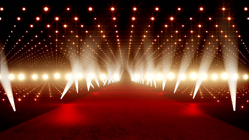 Red Carpet festival scene animation