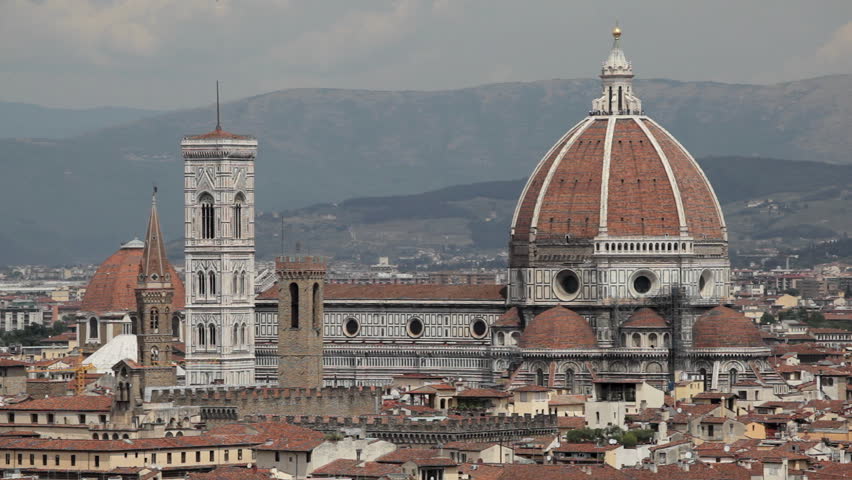 Aerial View of Florence, Italy, Florence Cathedral
