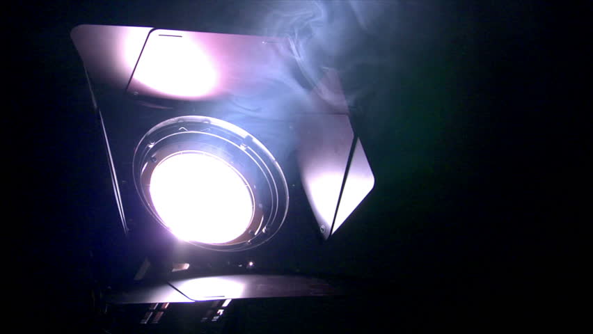 A spotlight switch off. 