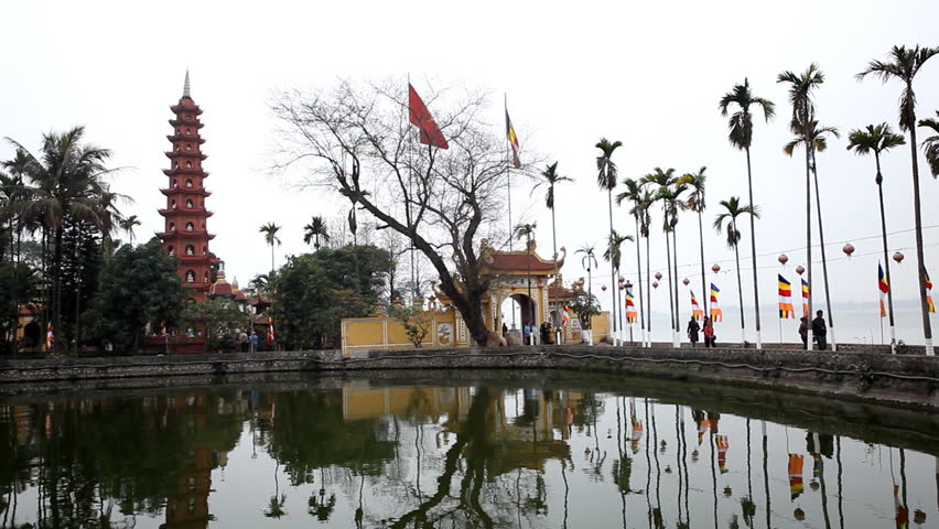 Vietnamese Buddhist Temple, Tran Quoc Pagoda in Hanoi, Vietnam, Religious