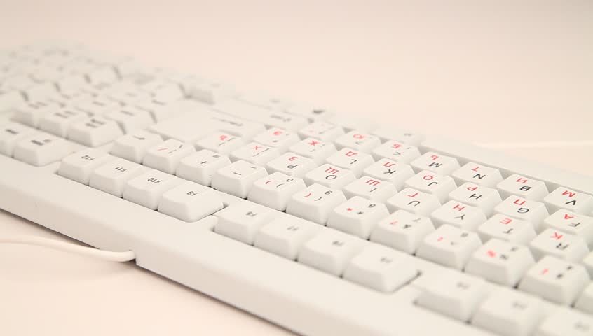 Keyboard typing (QWERTY and Cyrillic)