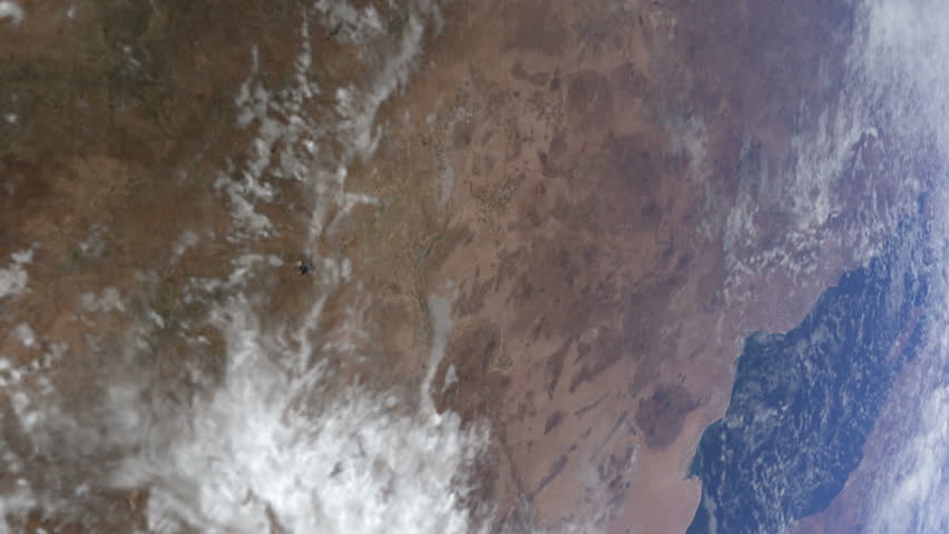 Satellite over earth