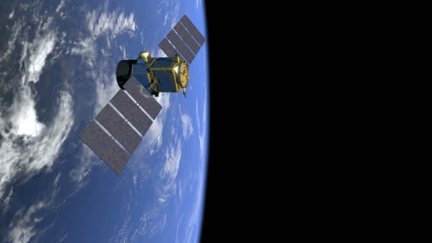 Satellite over earth