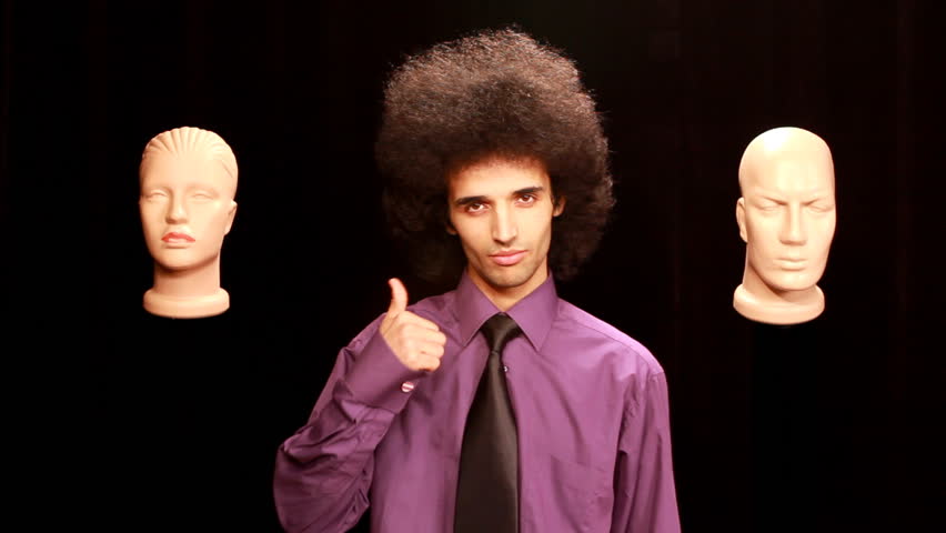 young man and male-female faces 2