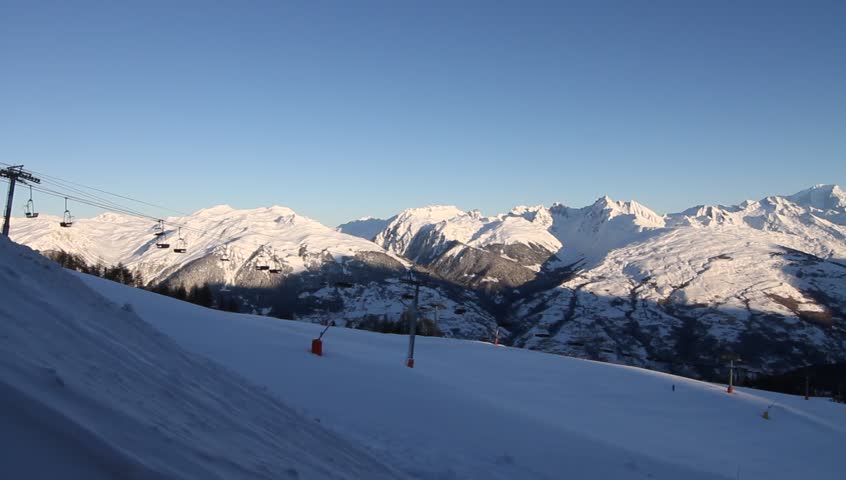 Winter ski resort 