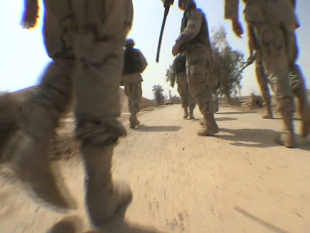 AL MOHAMMADIYA, IRAQ - CIRCA 5/16/03: WMD search team looking for weapons of mass destruction at Al Cocca Scud munitions plant.