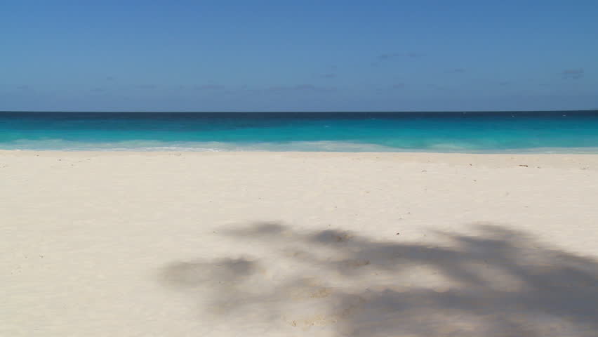 young businessman overjoyed to start his vacation, undressing on beach
