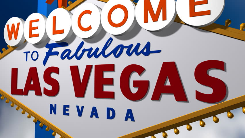 3D Animated "Welcomes to fabulous Las Vegas" sign. HD Version