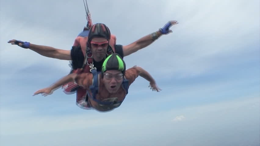 Skydiving video. Tandem.