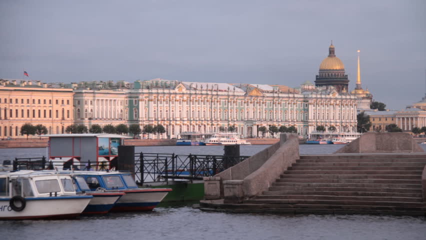 Russia, St. Petersburg, walking on a boat in St. Petersburg 07/05/2011
