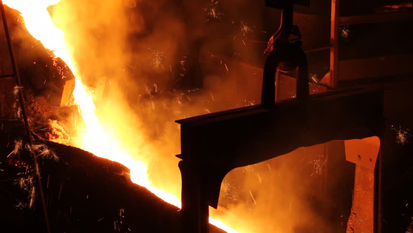 Melting Iron in the Foundry