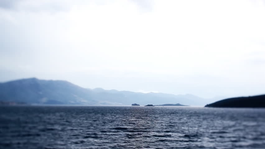 Sea surface with intense colors for more dramatic look. Shot location Croatia, Korcula.