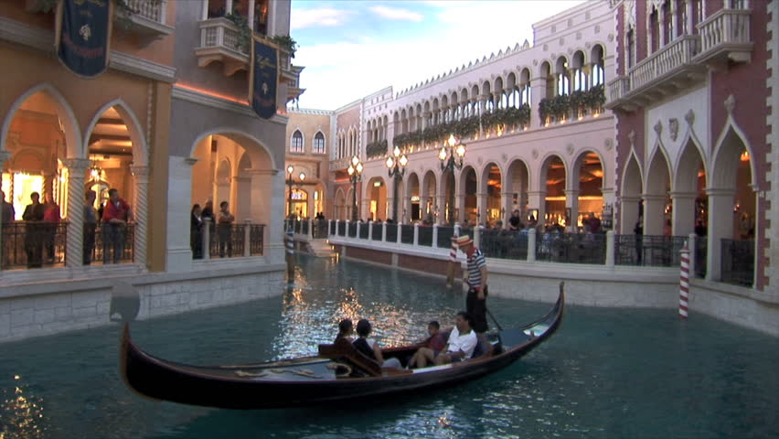LAS VEGAS, NEVADA - CIRCA 2010: Venetian gondola ride in Las Vegas