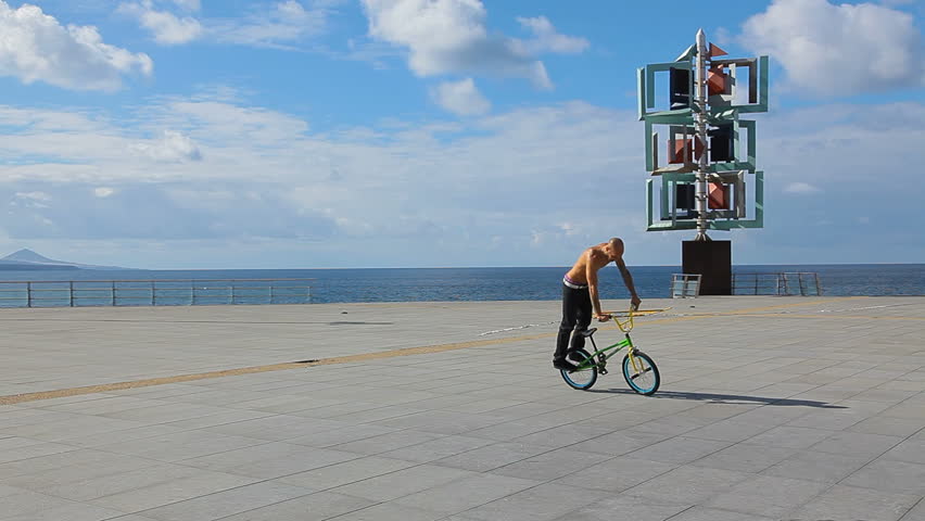 Bicycle biker acrobat extreme cyclist
