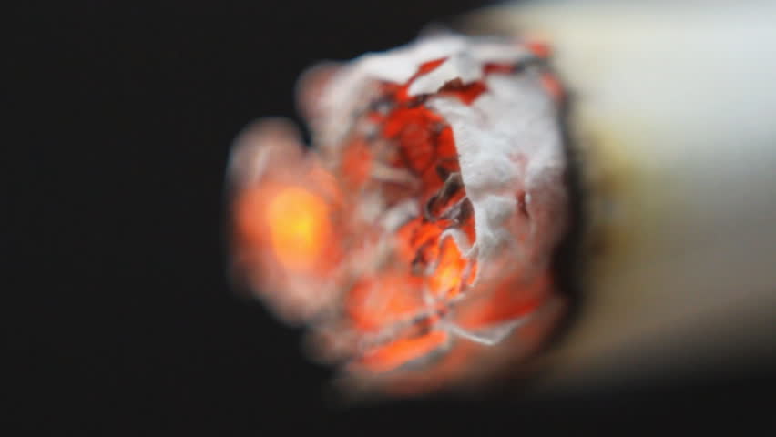 Macro Cigarette lit. 