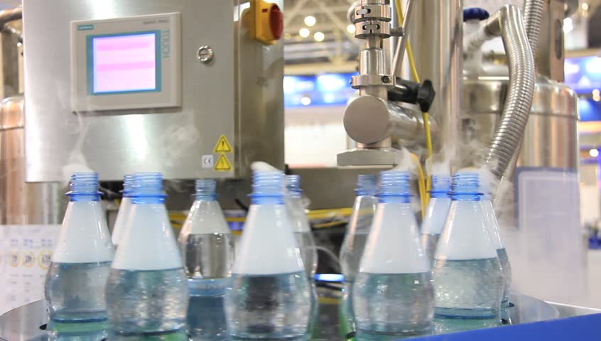 Beakers of liquid nitrogen at a lab