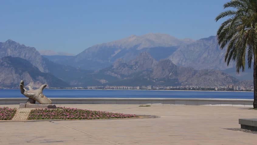 Hashim's Hand monument in Antalya, Turkey