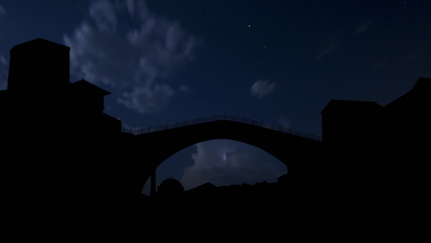 Stari Most, or Old Bridge, is a 16th century Ottoman bridge in the city of Mostar, in Bosnia and Herzegovina, destroyed during the war and then reconstructed. It connects two parts of the city. 

