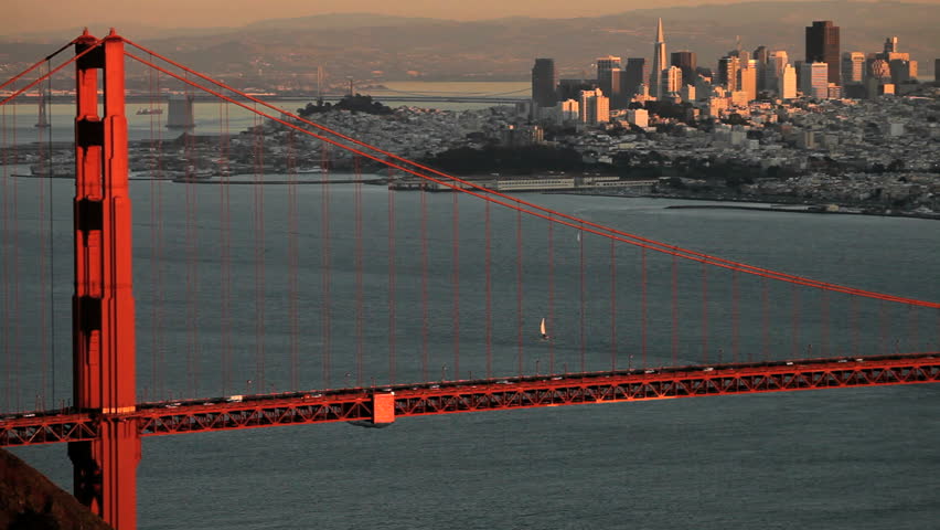 Golden Gate Bridge spanning the San Francisco Bay