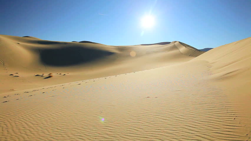 Desert sand dunes in a dry wilderness