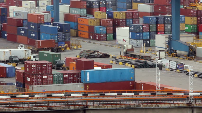 ODESSA - MARCH 31: (TIME-LAPSE) Odessa sea trading port activity on March 31, 2012 in Odessa, Ukraine. Odessa port is one of the largest trading ports located on the Black Sea coast.
