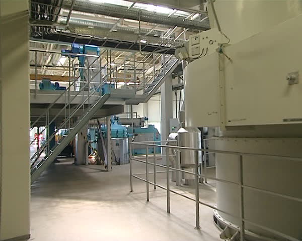 ecologic natural industrial production of natural fuel from rapeseed. bio diesel and rape seed oil factory workshop equipment.