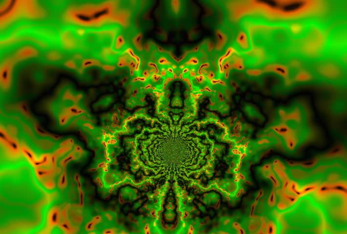 Orange and green invert illusion