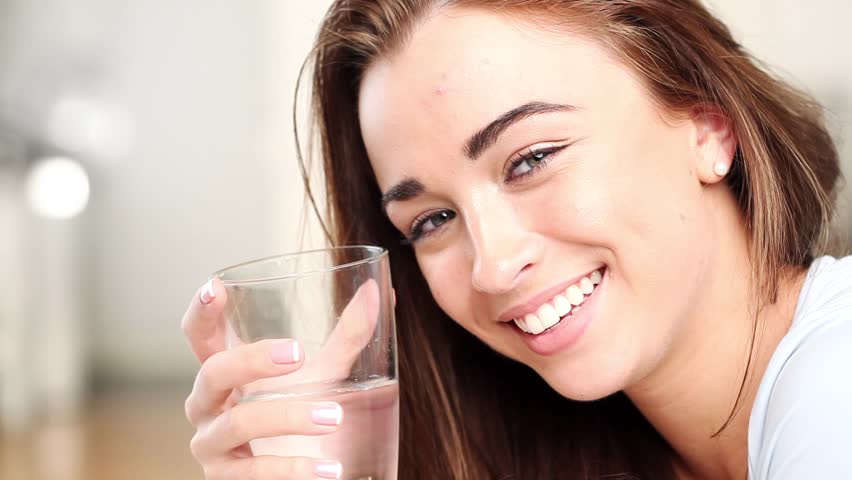Women Drinking Glass Of Water Women Drinking Glass Of Water