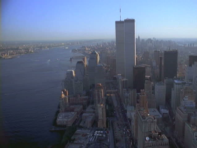 World Trade Center aerial 1990s