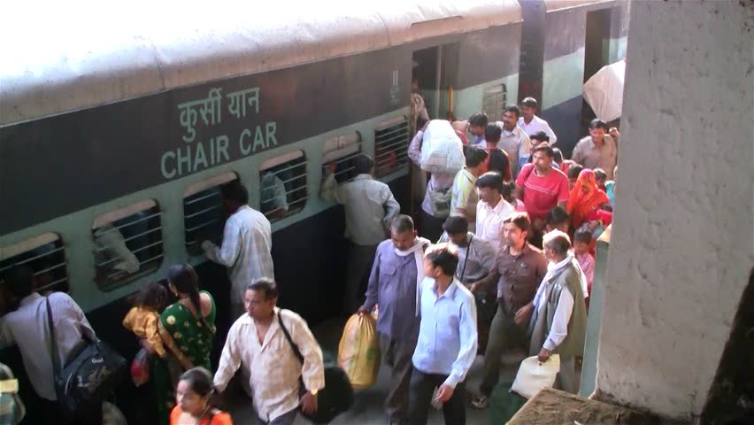 DELHI - NOV 13: People waiting for their trains in the Delhi Junction Railway Station on November 13, 2011 in Delhi, India. Delhi Junction is the oldest railway station of Delhi city.