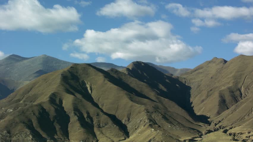 Timelapse of moutains, Lhasa, Tibet.