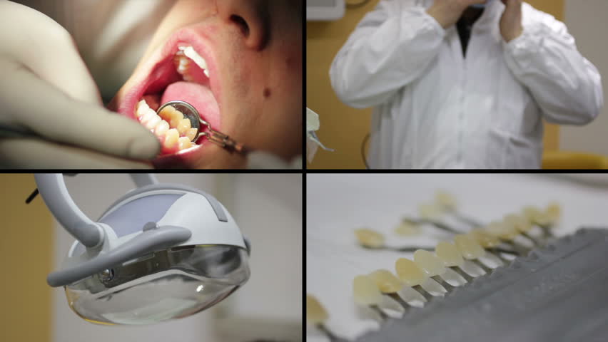 Close-up of patient open mouth during oral checkup - Multiscreen