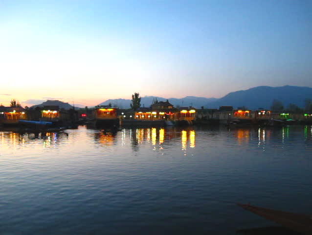 Evening scene in Dal lake Srinagar, Jammu&Kashmir India