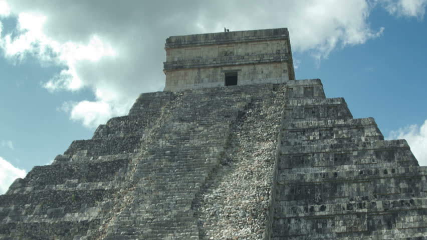 time-lapse of the mayan ruins at chichen itza, mexico. the mayans believe that transformative events will occur on 21 december 2012