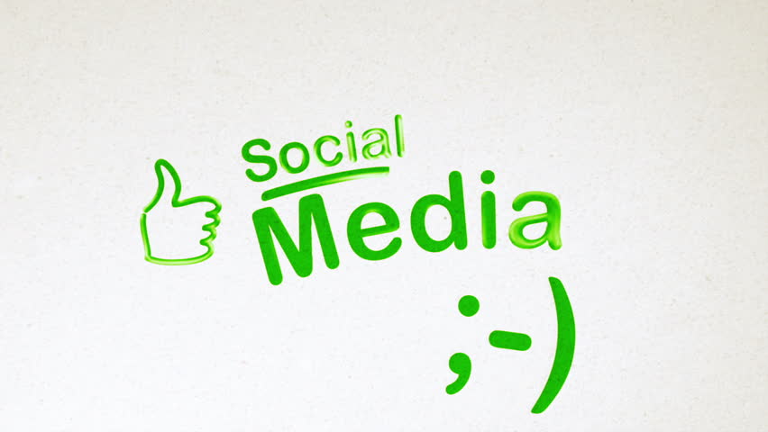 Social Media Diagram Animation on White