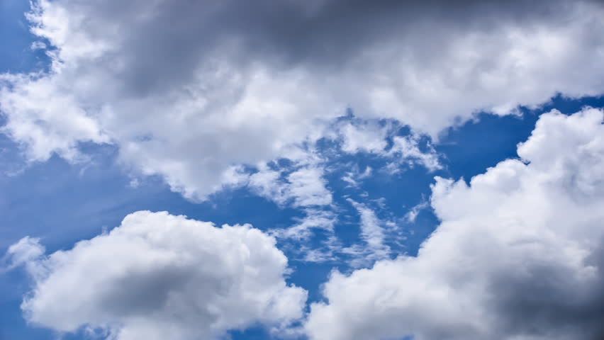 clouds in blue sky