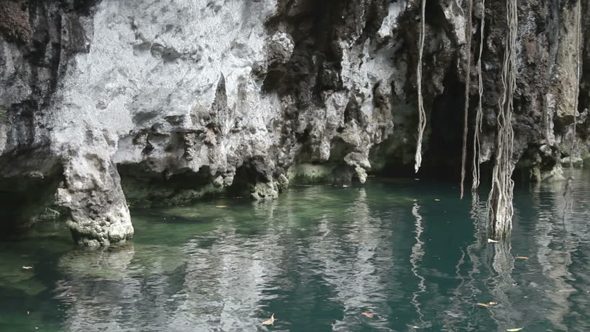timelapse of a cenote in mexico. these sinkholes are one of the natural wonders of the world