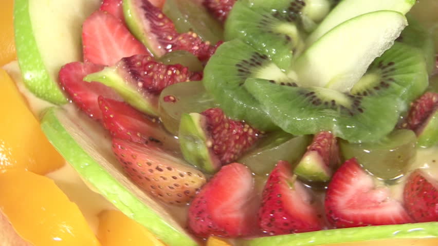 Fruit cake closeup