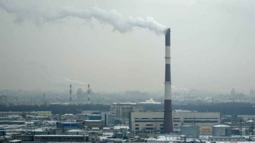 Winter industry cityscape, St. Petersburg, Russia. Time lapse, 1080p