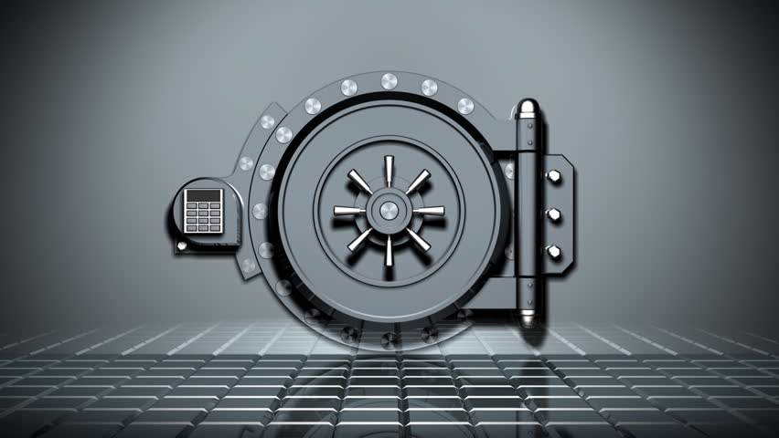Opening of the vault door. The Alpha Channel is included.