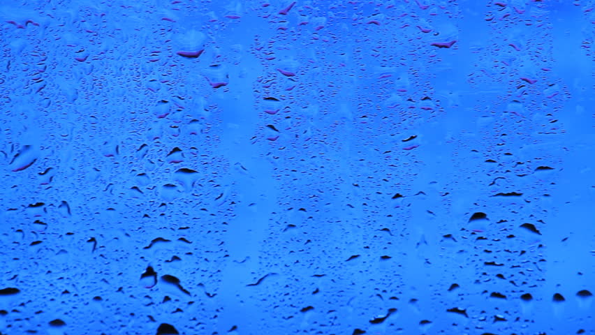 Condensation on the glass.