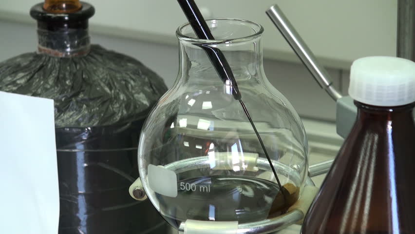 Testing of petroleum in the chemical laboratory