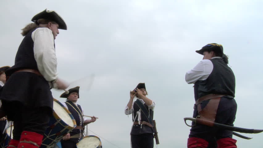 STAFFARDA, ITALY - CIRCA 2012: Reenactment of the battle fought during Nine Years' War in Piedmont-Savoy (northern Italy) on 18 August 1690. It was a victory for the French commander against the Duke of Savoy.