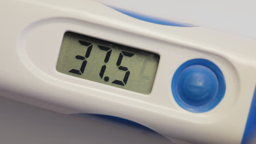 Medical digital thermometer takes temperature
